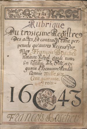 Archives Gard dessin notaire calligraphie