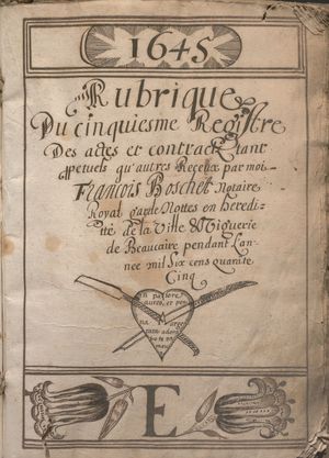 Archives Gard dessin notaire calligraphie