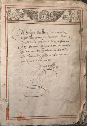 Archives Gard dessin notaire calligraphie