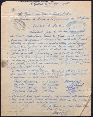 Archives, Gard, Blum, Font Populaire, élections, 1936, été