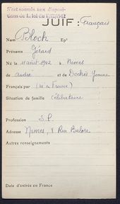 Archives Gard antisémitisme Seconde Guerre mondiale 1939-1945