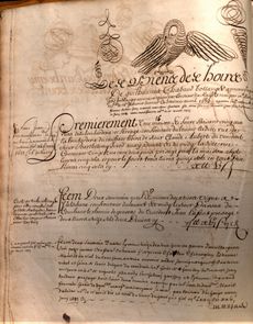 Archives Gard Nîmes compoix cadastre dessin calligraphie
