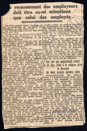 Archives Gard antisémitisme Seconde Guerre mondiale 1939-1945