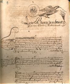 Archives Gard Nîmes compoix cadastre dessin calligraphie