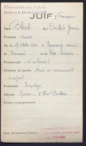 Archives Gard antisémitisme Seconde Guerre mondiale 1939-1945