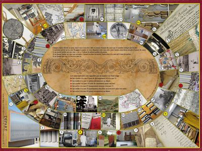 Archives, Gard, jouer, découvrir, jeu de l'oie