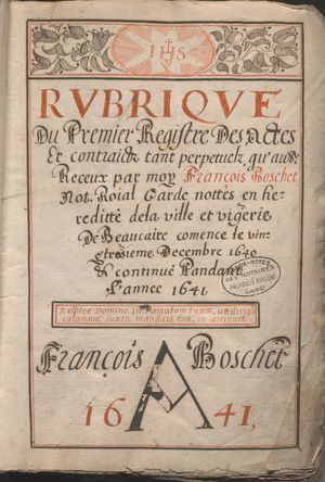 Archives Gard dessin notaire calligraphie