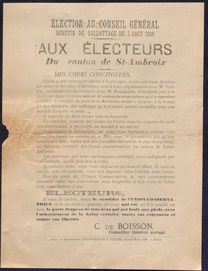 Archives, Gard, élections, députés, cantonales, cantons